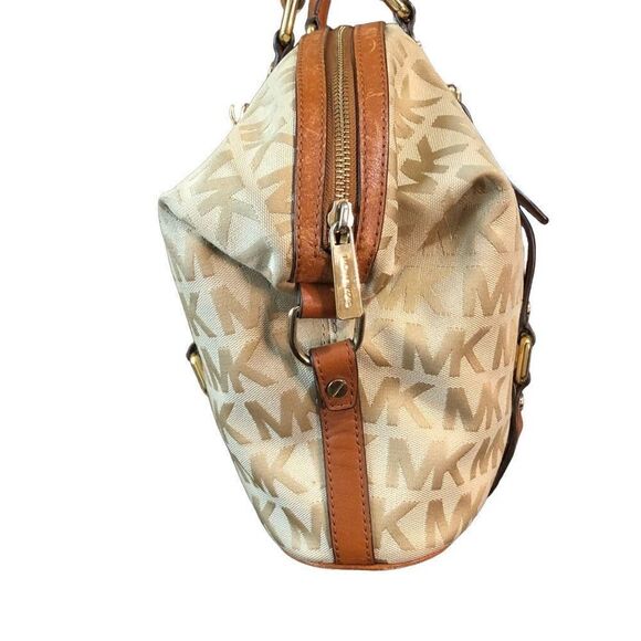 Michael Michael Kors Handbag Bedford Satchel Medium Ginger Brown - Picture 7 of 16